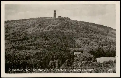 Brotterode Großer Inselberg (Thüringer Wald) Haus am Reitstein 1952