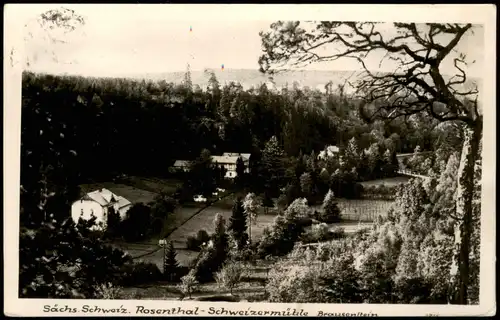 Ansichtskarte Bad Schweizermühle-Rosenthal-Bielatal Schweizermühle 1963