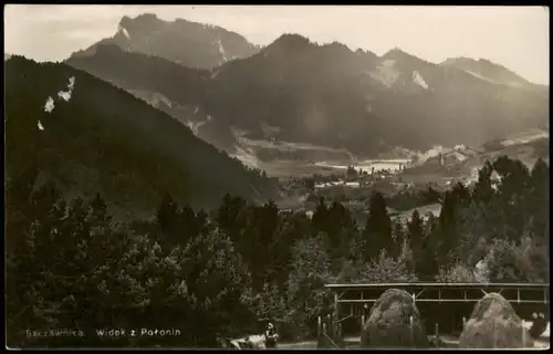 Postcard Szczawnica Stadt, Bauernhof - Fotokarte 1928