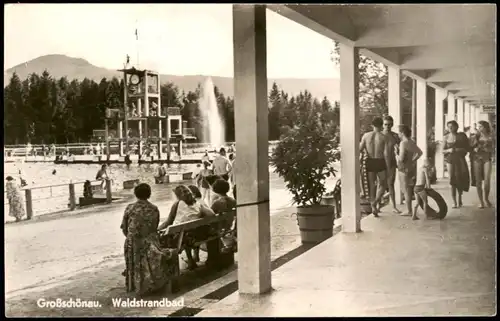 Großschönau (Sachsen) Waldstrandbad, Sprungturm Oberlausitz 1961