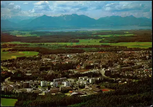 Ansichtskarte Traunreut Luftbild 1984