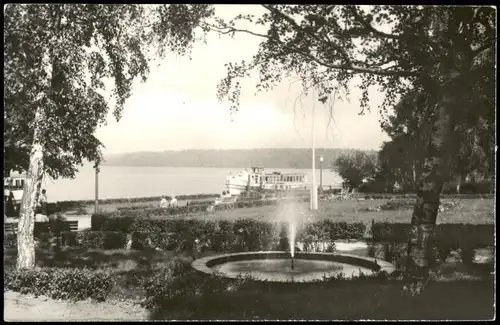 Altenhof-Werbellinsee-Schorfheide Bootsanlegestelle, Schiff - Promenade 1971