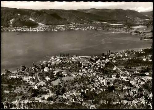 Ansichtskarte Ludwigshafen (Bodensee)-Bodman-Ludwigshafen Luftbild 1964