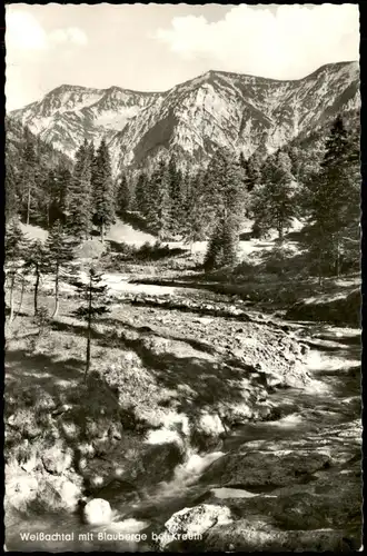 Ansichtskarte Kreuth Weißbachtal mit Blauberge 1962