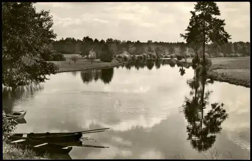 Ansichtskarte Prieros-Heidesee Ausfahrt zum Spreewald Umland-Ansicht 1968