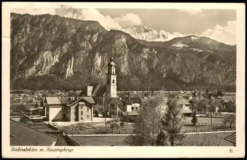 Ansichtskarte Kiefersfelden Stadtpartie, Fotokarte 1952