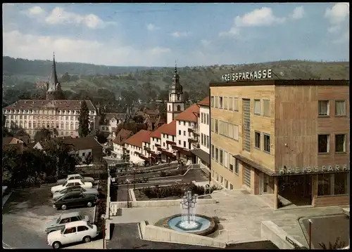 Erbach (Odenwald) Blick auf den Treppenweg  Kreissparkasse 1981