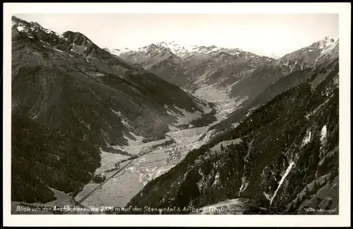 Ansichtskarte Flirsch Ansbacher Hütte 1934