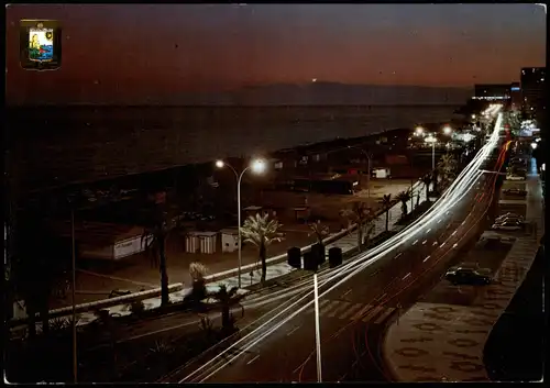 Postales Torremolinos Maritimal walk Nocturnal view 1988