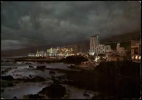 Postales Puerto de la Cruz San Telmo de noche TENERIFE (CANARIAS) 1980