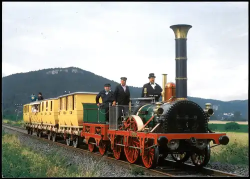 Ansichtskarte  Eisenbahn & Bahn-Verkehr Historischer ADLER-Zug 2000