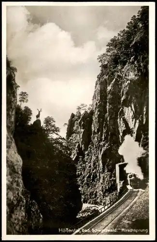 Hirschsprung-Breitnau Höllental  Schwarzwald Hirschsprung Eisenbahn-Tunnel 1938