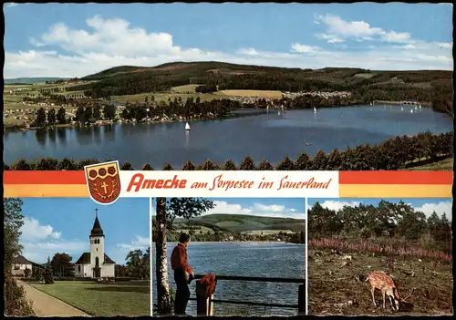 Amecke-Sundern (Sauerland) Mehrbildkarte mit 4 Ortsansichten 1969