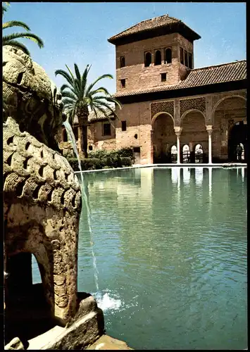 Granada Granada ALHAMBRA Jardines del Partal Gardens of the Partal. 1970