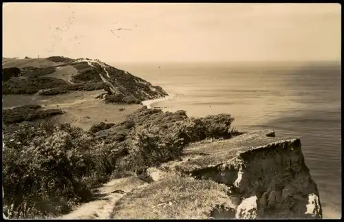 Hiddensee Hiddensjö, Hiddensöe Blick vom Swanti zum Toten Kerl 1960