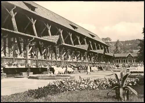 Ansichtskarte Bad Salzungen Gradierwerk mit Solebrunnen zur DDR-Zeit 1963