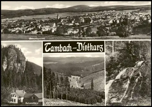 Tambach-Dietharz DDR  MB Falkenstein Am Mittelwasser Gesamtansicht 1969