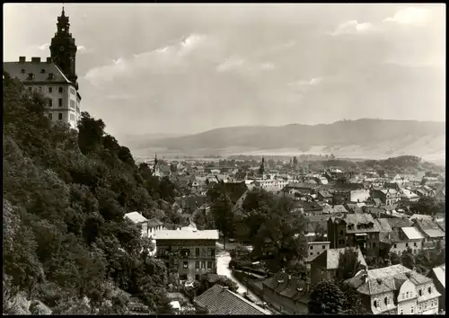 Ansichtskarte Rudolstadt Schloss Heidecksburg Orts-Panorama zur DDR-Zeit 1971