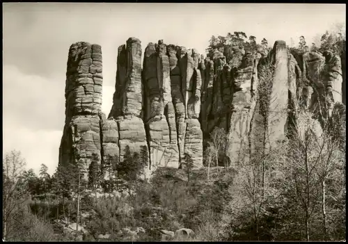 Ansichtskarte Bad Schandau Schrammsteine, Fotokarte 1969