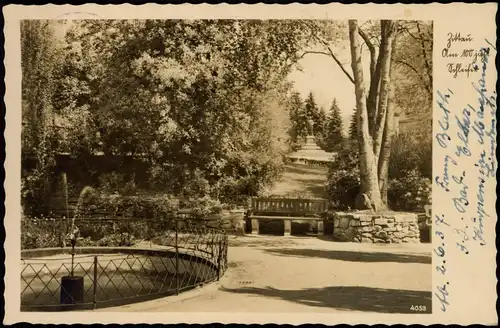Ansichtskarte Zittau Der Schleiferbrunnen mit dem Bismarck-Denkinal 1937
