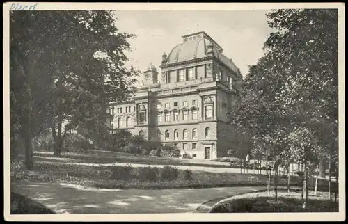 Postcard Pilsen Plzeň Městské sady 1967