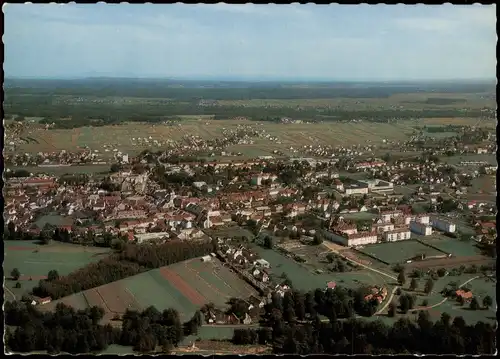 Leibnitz Panorama-Ansicht vom Flugzeug aus, Fliegeraufnahme 1980