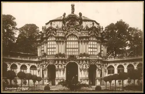 Ansichtskarte Innere Altstadt-Dresden Dresdner Zwinger 1927