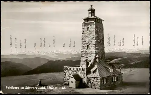 Feldberg (Schwarzwald) Feldberg (1500m) Beschreibung der Bergkette 1961