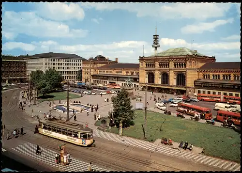 Ansichtskarte Hannover Ernst-August Platz, Bahnhof 1980