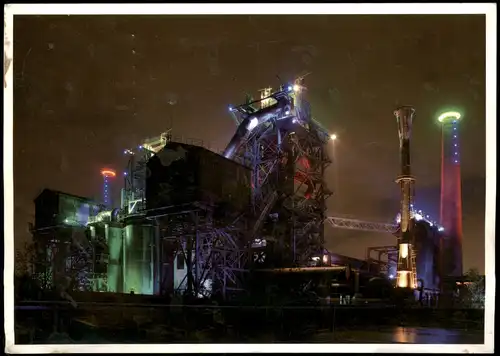 Ansichtskarte Duisburg Landschaftspark Duisburg-Nord bei Nacht 2011