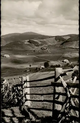 Ansichtskarte Freiburg im Breisgau Schauinsland vom Zaun 1956