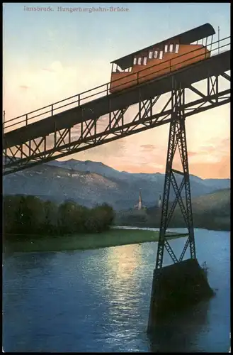 Ansichtskarte Innsbruck Hungerburgbahn, Brücke 1913