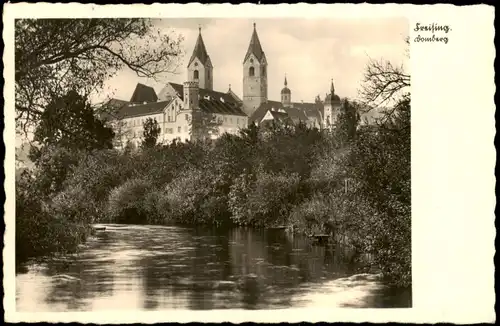 Ansichtskarte Freising Domberg 1941  fgel. Landpoststempel Marzling