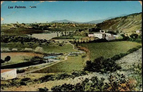 Las Palmas de Gran Canaria Telde Canaris Kanaren 1913  Vignette ESPERANTO UEA