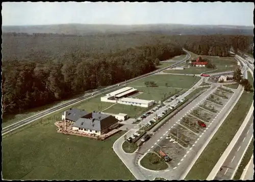 Rohrbrunn-Weibersbrunn Luftbild AUTOBAHN-Rasthaus Spessart MOTEL   1962