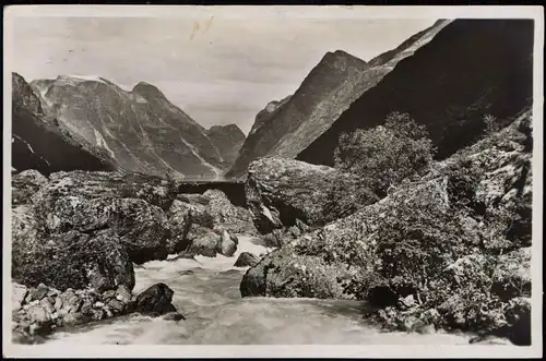 Postcard Norwegen Allgemein Norsk bierglandskab Norge Norway 1927