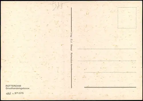 Postkaart Rotterdam Rotterdam Groothandelsgebouw, Gebäude-Ansicht 1970