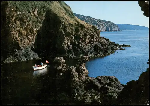 Postcard Bornholm Umlandansicht, Vestkysten med Løvehovederne 1980