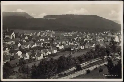 Ansichtskarte Onstmettingen-Albstadt Partie an der Stadt 1932