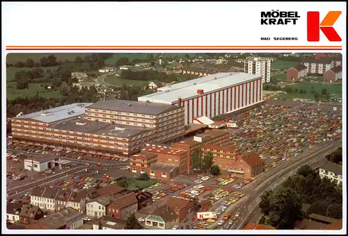 Ansichtskarte Bad Segeberg Luftbild vom Möbel Kraft Einrichtungshaus 1979