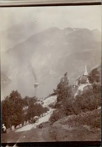 Norwegen Allgemein Norwegen Fjord Weg Kapelle 1928 Privatfoto Foto