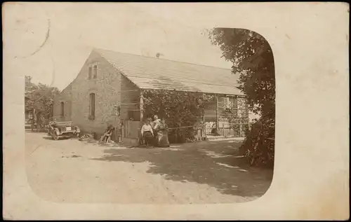 Foto Berlin Handwerkshaus, Auto und Familie 1915 Privatfoto