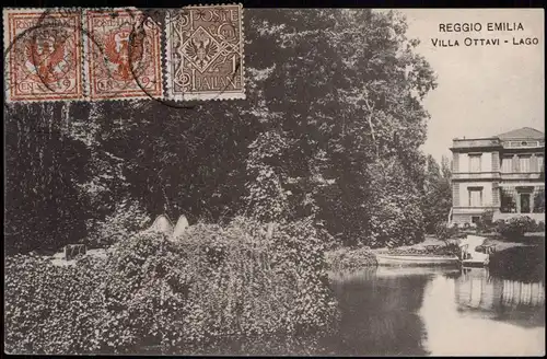 Cartoline Reggio nell’ Emilia Villa Ottavi - Lago 1913