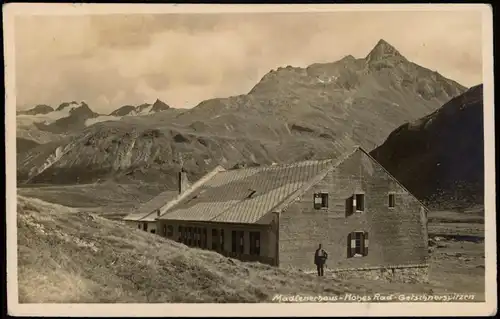 Ansichtskarte Partenen Madlenerhaus-Hohes Rad-Getschnerspitzen 1929