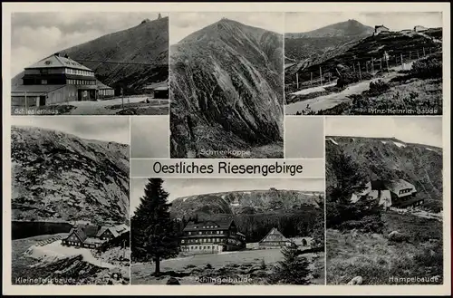 Postcard Krummhübel Karpacz Mehrbild östliches Riesengebirge 1935