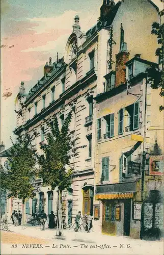 CPA Nevers La Poste (Post Office) Post-Gebäude 1910