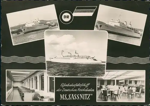 MS SASSNITZ 5 Bild mit Innenansichten DDR Schiffe Dampfer Steamer 1960