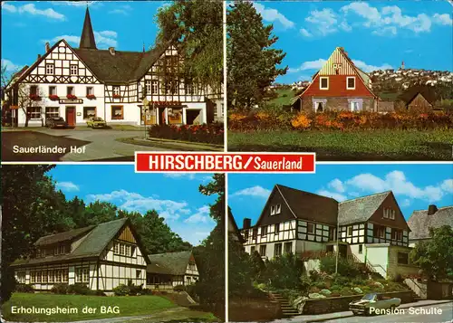 Hirschberg Sauerland-Warstein Sauerländer Hof Erholungsheim der BAG 1984