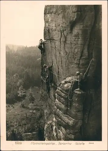 Pfaffendorf-Königstein Bergsteiger Barbarine Sächs. Schweiz Walter Hahn:3248