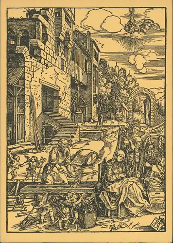 Künstlerkarte: Gemälde / Kunstwerke Ruhe auf der Flucht ALBRECHT DÜRER 1934